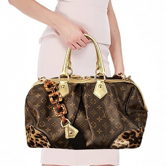 louis vuitton leopard tote